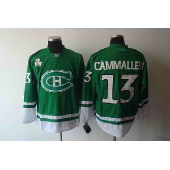 Montreal Canadiens 13 Cammalleri 2011 St Pattys Day green Jerseys